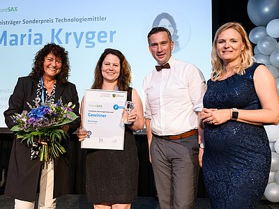 Maria Kryger erhält Sonderpreis Technologiemittler, Foto: futureSAX
